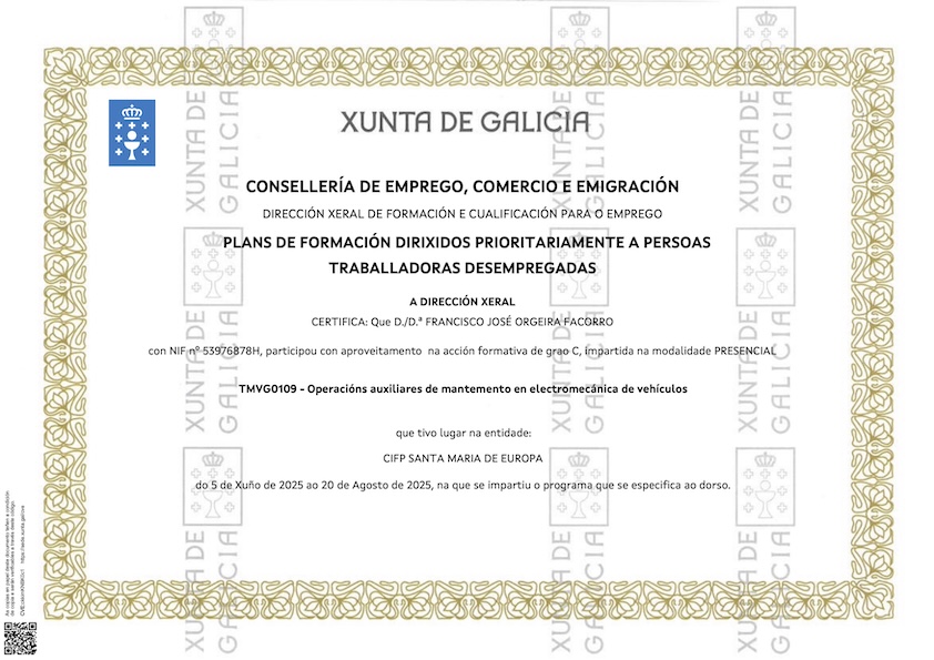 Certificación